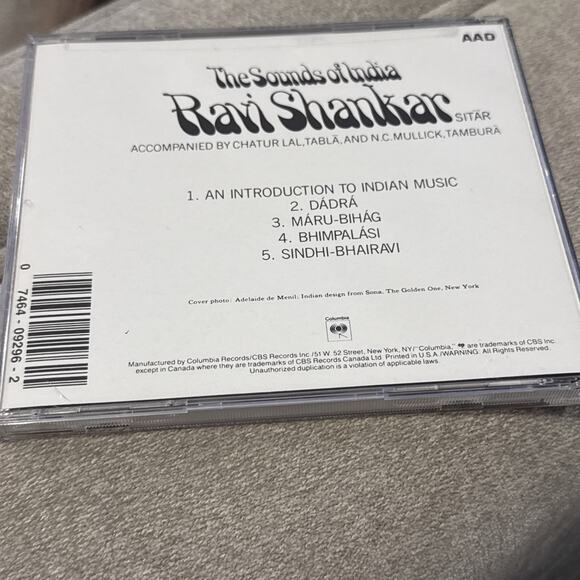 Ravi Shankar – The Sounds of India CD Angel Records Factory Seal Intact - Picture 3 of 5